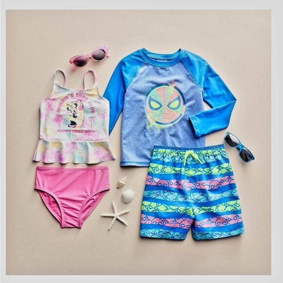 NWT DISNEY MINNIE MOUSE JUMPING BEANS SWIMSUIT - Picture 4 of 10